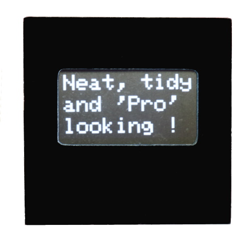 128x64 OLED ssd1306 black bezel with OLED