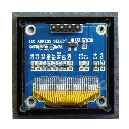 128x64 OLED ssd1306 black bezel with OLED