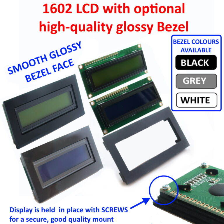 Display Bezels for Arduino, PI, other electronic projects