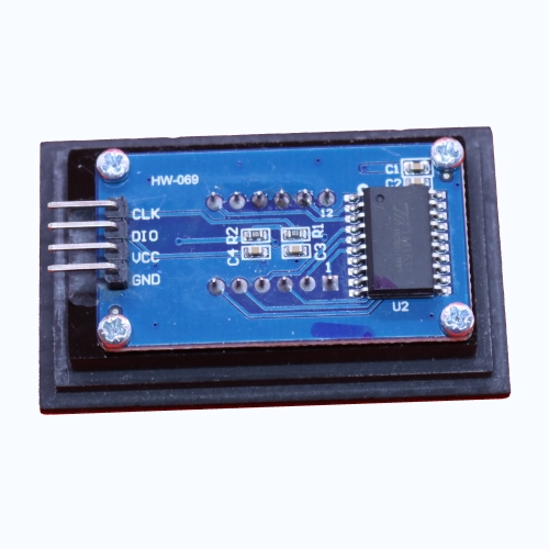 p2 rear1 TM1637 clock display in our bezel