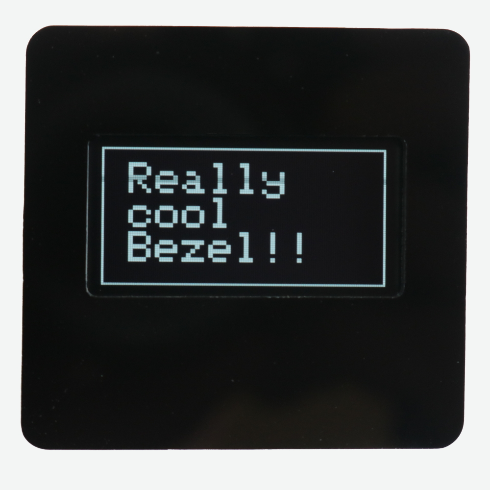 pic2 Bezel for 1.3 inch 128x64 OLED display module with display