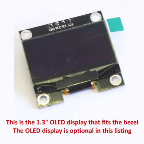 pic5 1.3 inch 128x64 OLED display module for our bezel