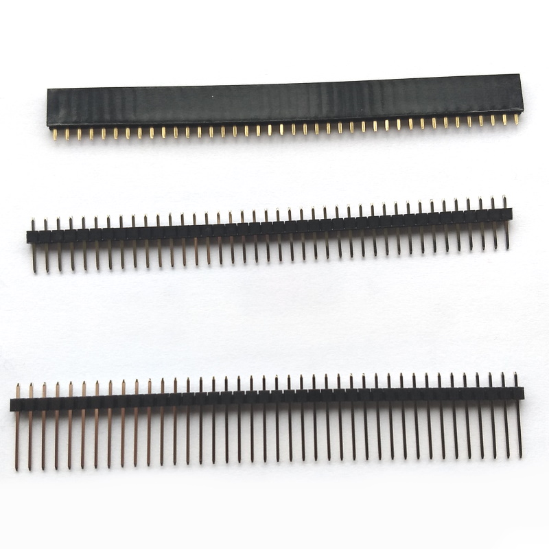 Header connectors, 2.54mm pitch, 40 Pin